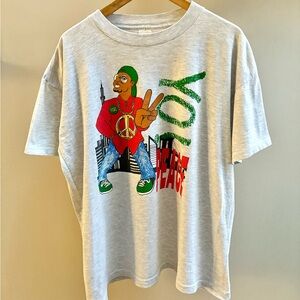 Yo! Homeboys VTG 90s “Peace” heather grey T-shirt XL